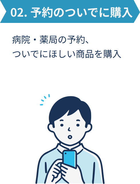 02.予約のついでに購入/病院・薬局の予約、ついでにほしい商品を購入